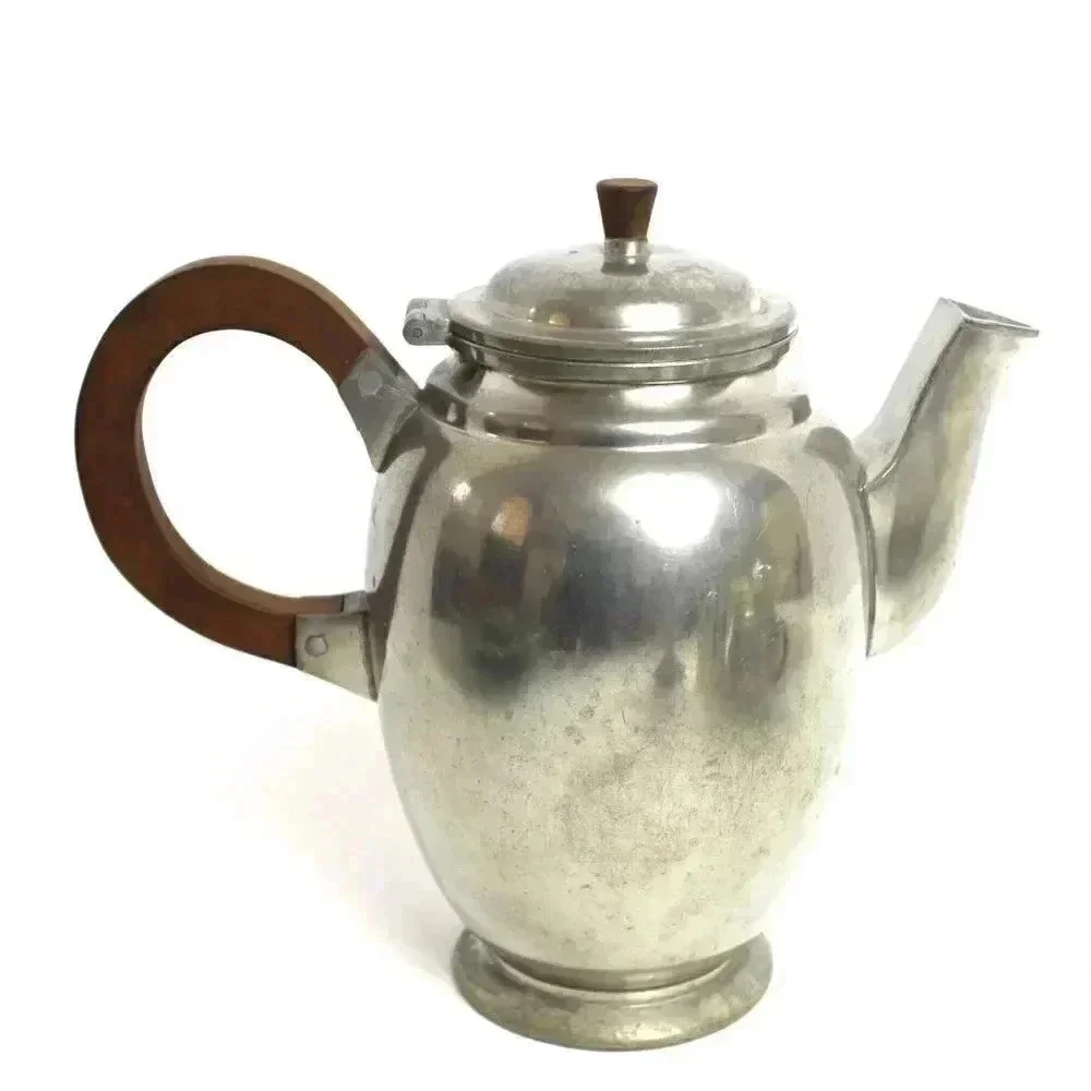 Vintage Tinn Norge Norway Norwegian Pewter Teapot
